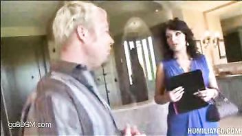 a busty real estate agent gets caught and fucked in da house